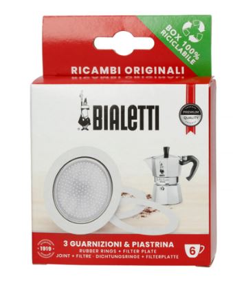 Bialetti Dichtungsringe + Filterplatten
